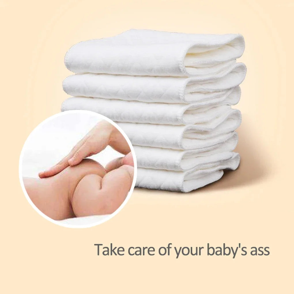 Cotton Diaper Inserts 10-Pack Washable