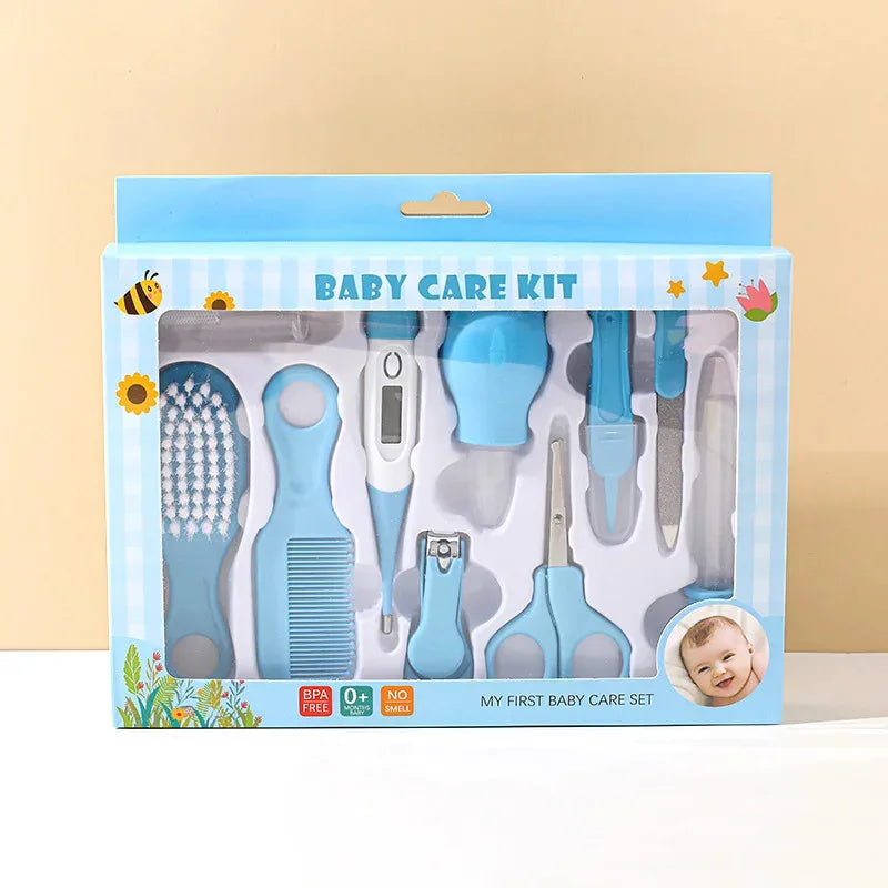 10-in-1 Care Grooming Kit Pink & Blue 0-24M Kids – Brush and Comb