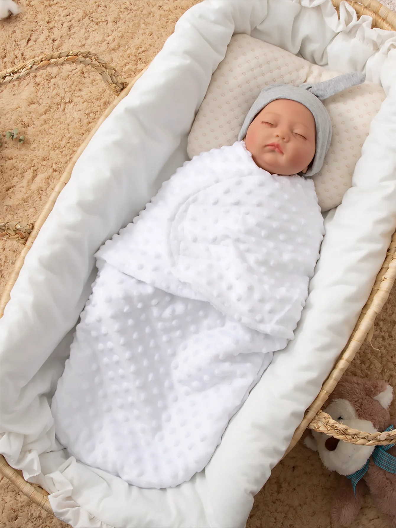 Polyester Sleep Swaddle Blanket Kids