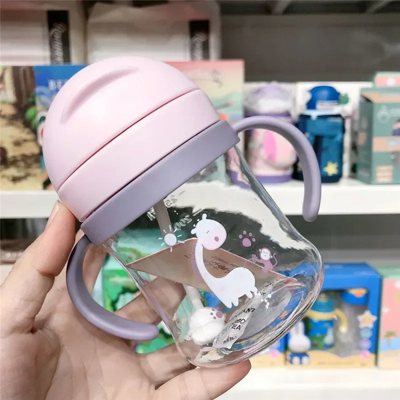 Animal Sippy Cup 250ml BPA-Free 2 Colors – shoulder strap