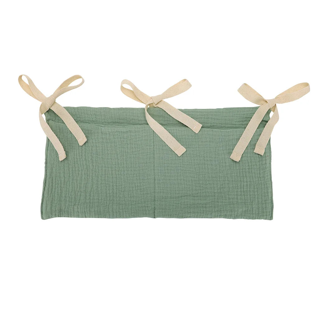 Crib Organizer Hanging Storage Bag 2 Pockets
