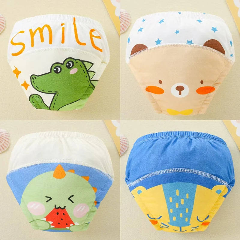 Baby Waterproof Diaper Shorts 4PCS I Training  Pants