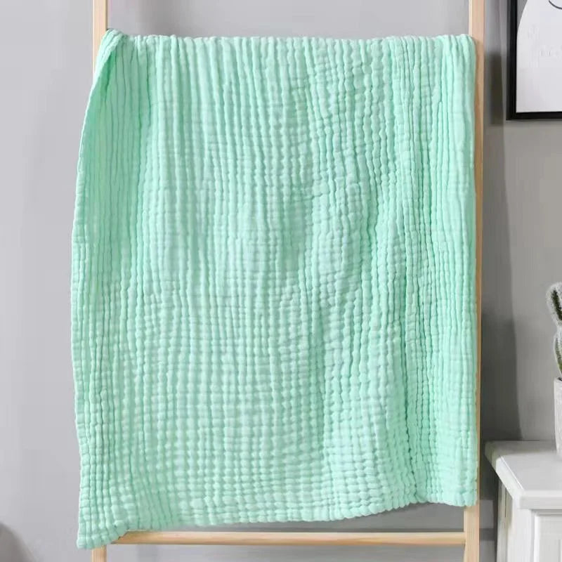 6-Layer Gauze Swaddle Blanket 105cm 5 Colors – 6-layer gauze cotton
