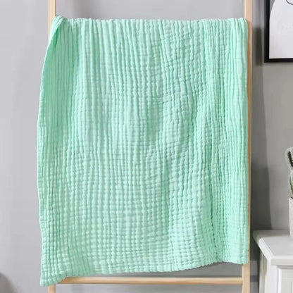 6-Layer Gauze Swaddle Blanket 105cm 5 Colors – 6-layer gauze cotton