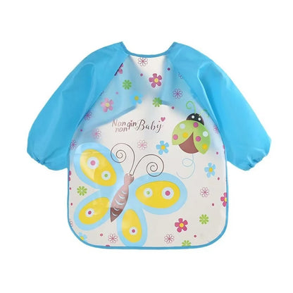 Waterproof Long Sleeve Bib Coat PEVA 1-3Y