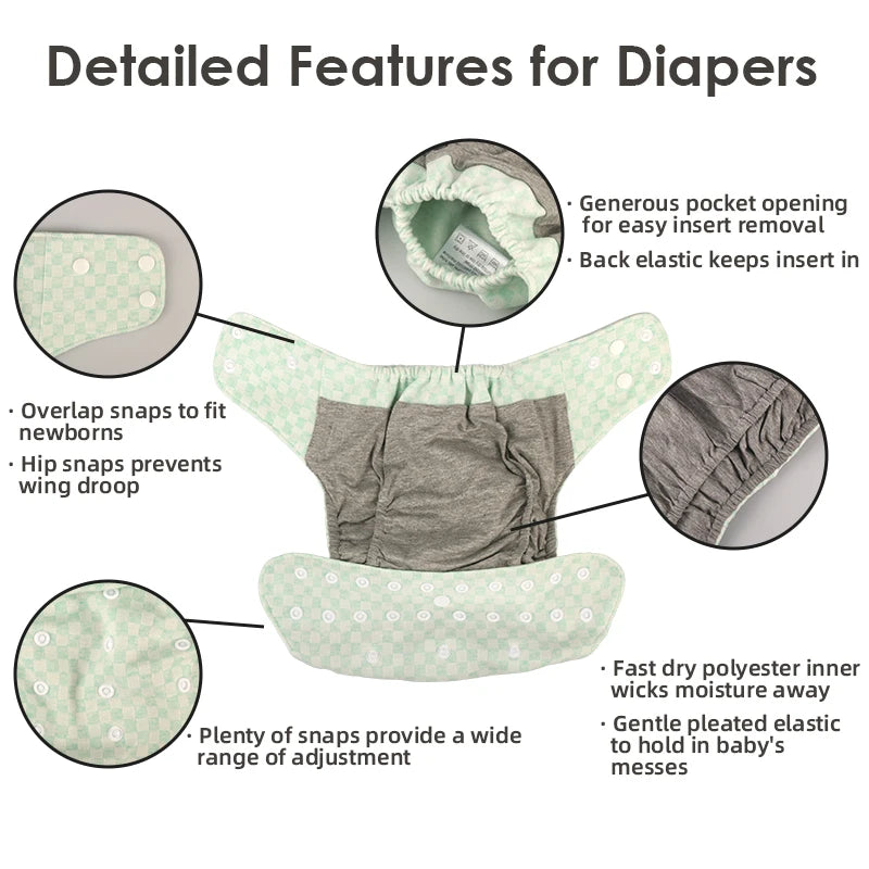 Reusable diapers pants for washable nappies ecological 