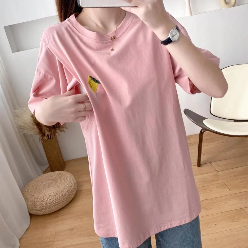 Nursing T-Shirt Cotton Top Breastfeeding