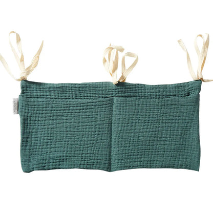 Crib Organizer Hanging Storage Bag 2 Pockets