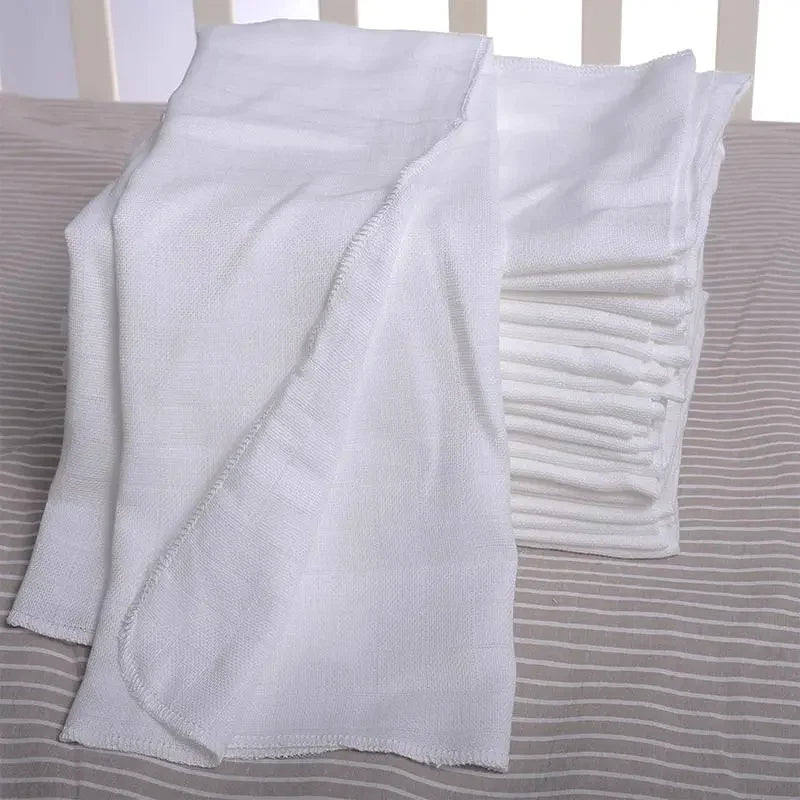 Cotton Gauze Cloth Diaper Inserts 10-Pack – 100% cotton gauze