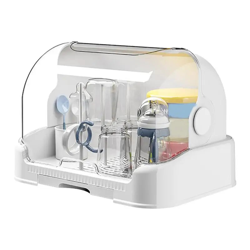 Bottle Drying Rack with Dustproof Lid 3 Colors