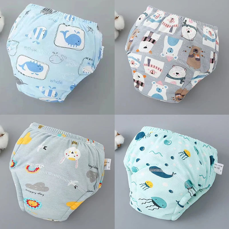 Baby Waterproof Diaper Shorts 4PCS I Training  Pants