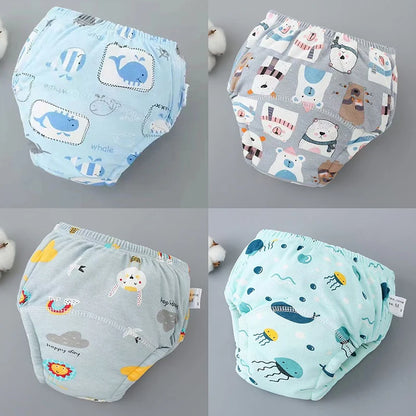 Baby Waterproof Diaper Shorts 4PCS I Training  Pants