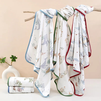 Cotton Gauze Bath Towel Swaddle 85x85cm Kids