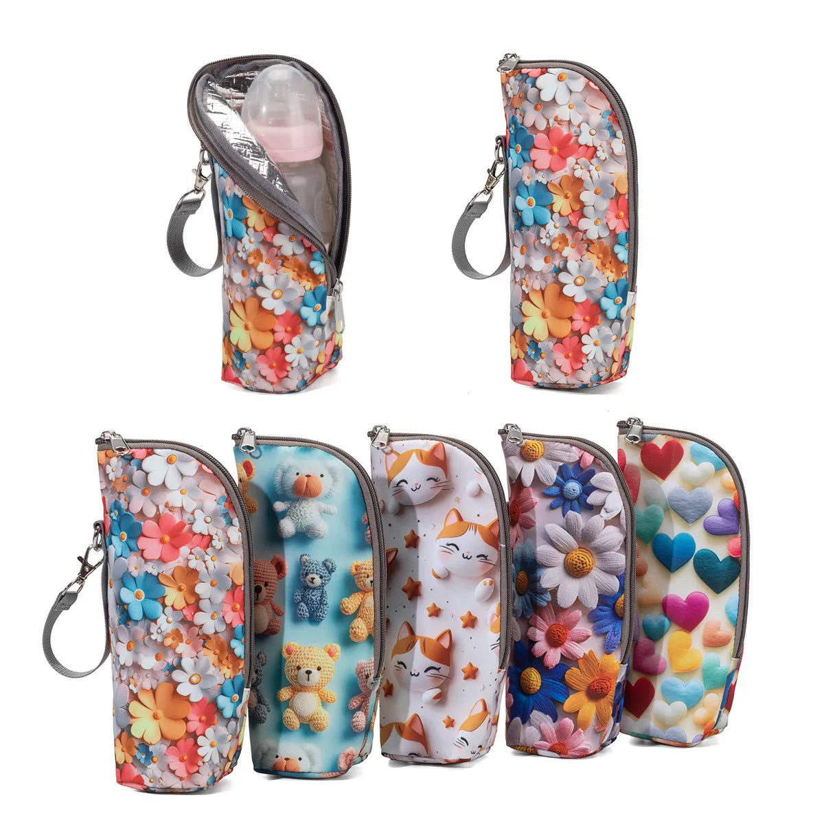 Bottle Insulation Stroller Bag 5 Colors – front view
