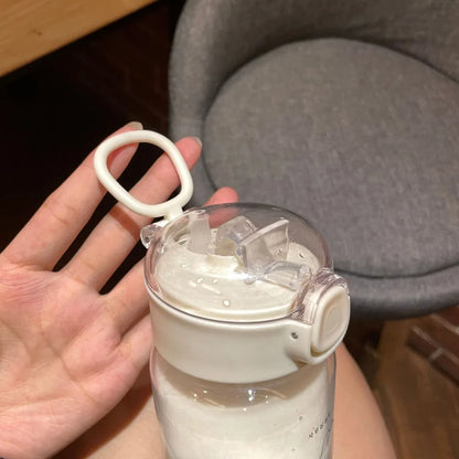 Kids Cartoon Sippy Cup 520ml Straw Spill-Proof