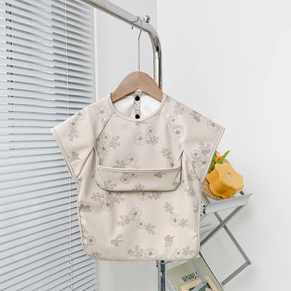 Waterproof Short Sleeve Animal Bib 1-3Y Kids
