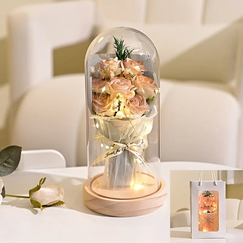 Eternal Dried Flower Soap Rose Gift Box