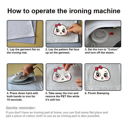 Iron-On Transfers DIY Kit 9pc Vinyl Appliques