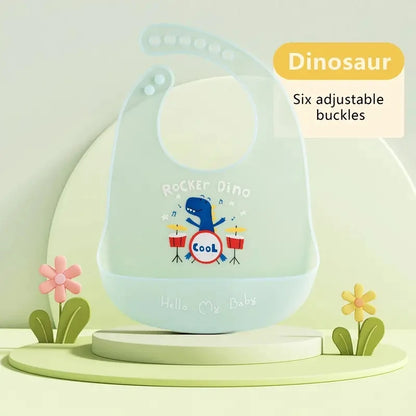 Waterproof Silicone Bib Animal Print 1-3Y