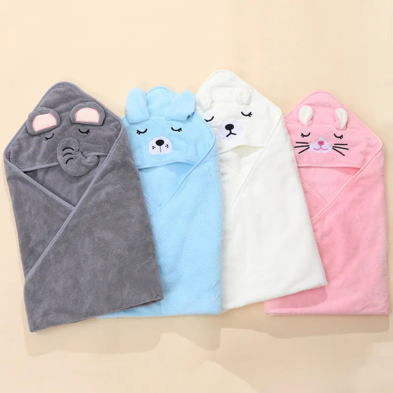 Hooded Bath Towel Blanket Cotton Bamboo Kids