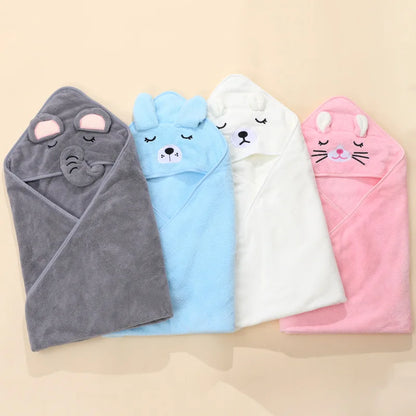 Hooded Bath Towel Blanket Cotton Bamboo Kids