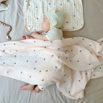 Cotton Muslin Bamboo Swaddle Wrap Cartoon Kids