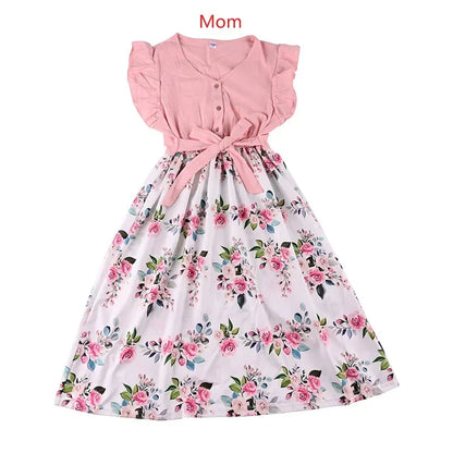 Mother Daughter Floral Matching Dress Set
