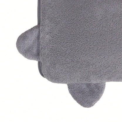 Hooded Bath Towel Animal Design 80x80cm 0-24M