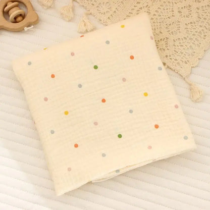 Cotton Muslin Swaddle Blanket 80x80cm 0-24M Kids