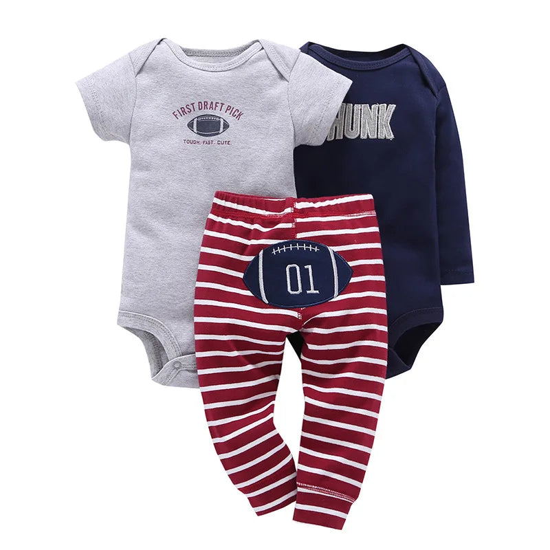 Baby Boy bodysuits Clothes Short Sleeved Bodysuits