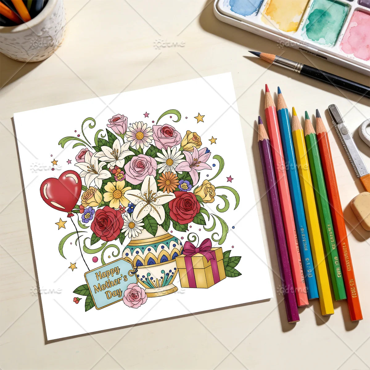 Adult Coloring Book Gift for Mom