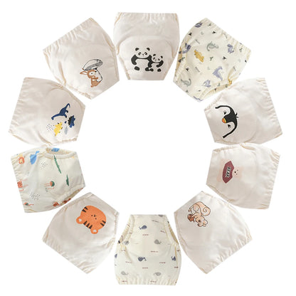 Waterproof Cotton Potty Training Pants 10-Pack – 4-layer construction