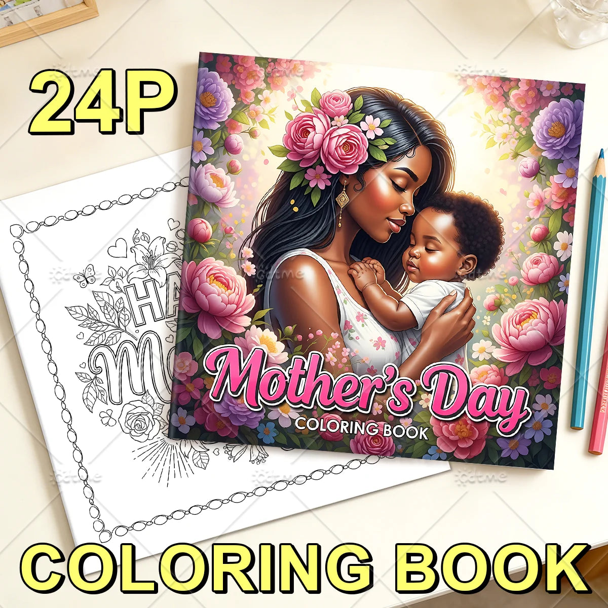 Adult Coloring Book Gift for Mom