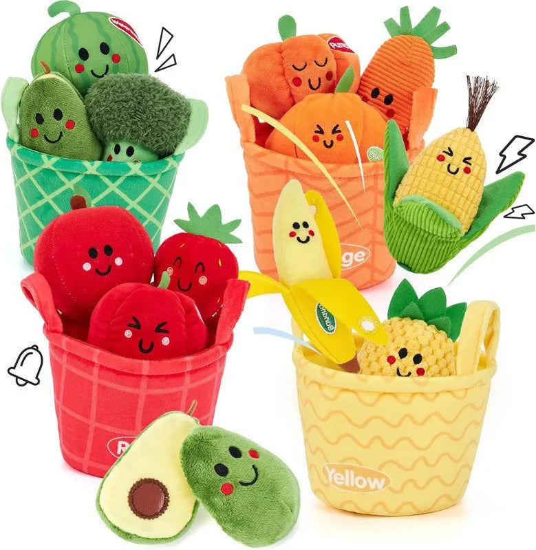 Sensory Fruit Veg Sorting Toy 16PCS 6-12M