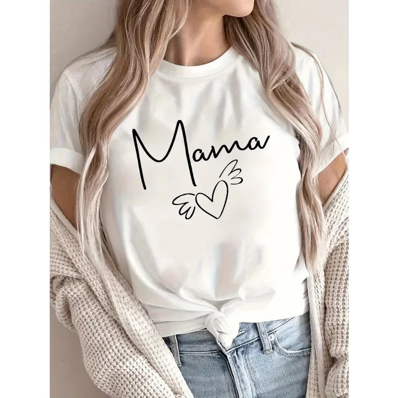 Womens Neon Tie-Dye Heart T-Shirt Cotton