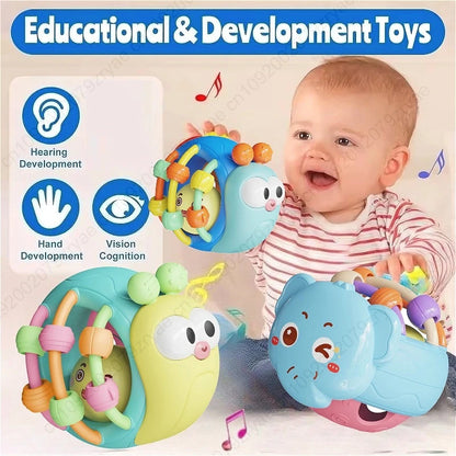 Soft Bell Rattle Comforter Ball 0-6M