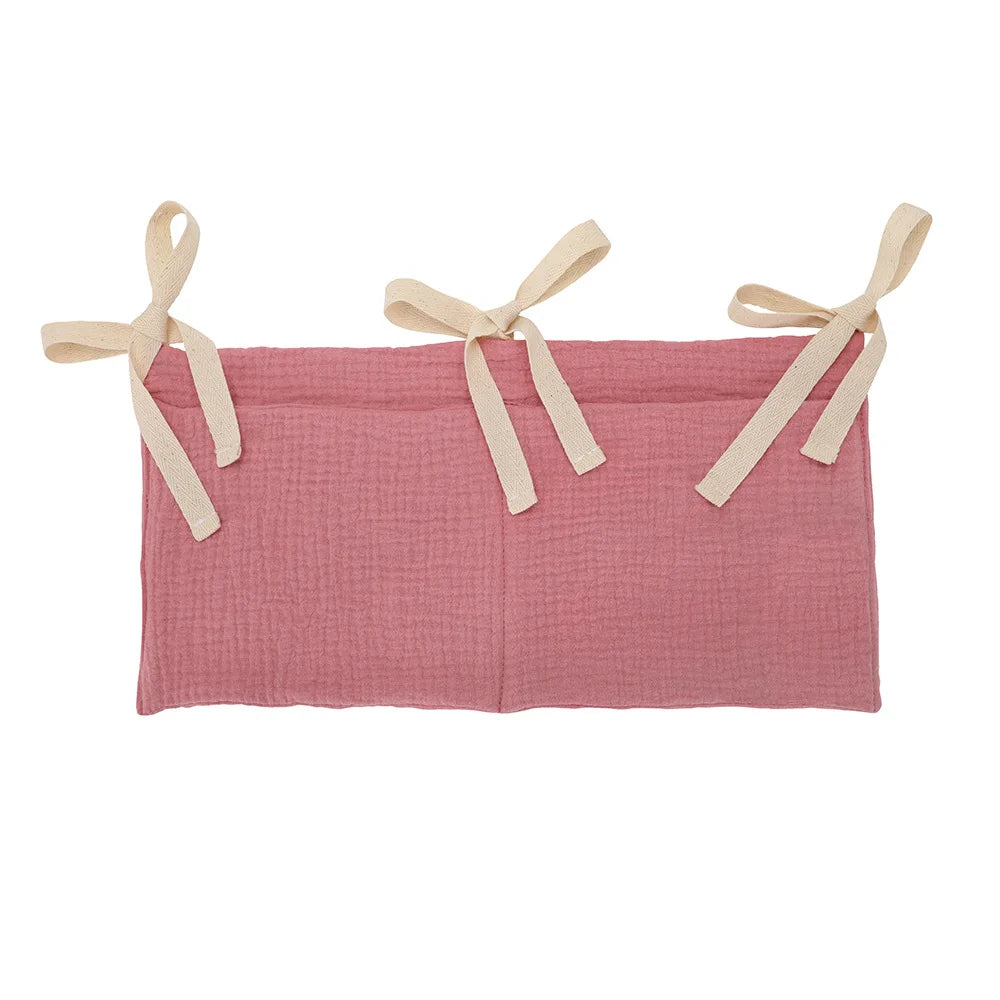 Crib Organizer Hanging Storage Bag 2 Pockets
