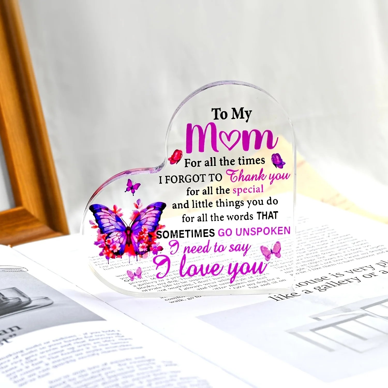 Acrylic Block Keepsake Gift for Mom