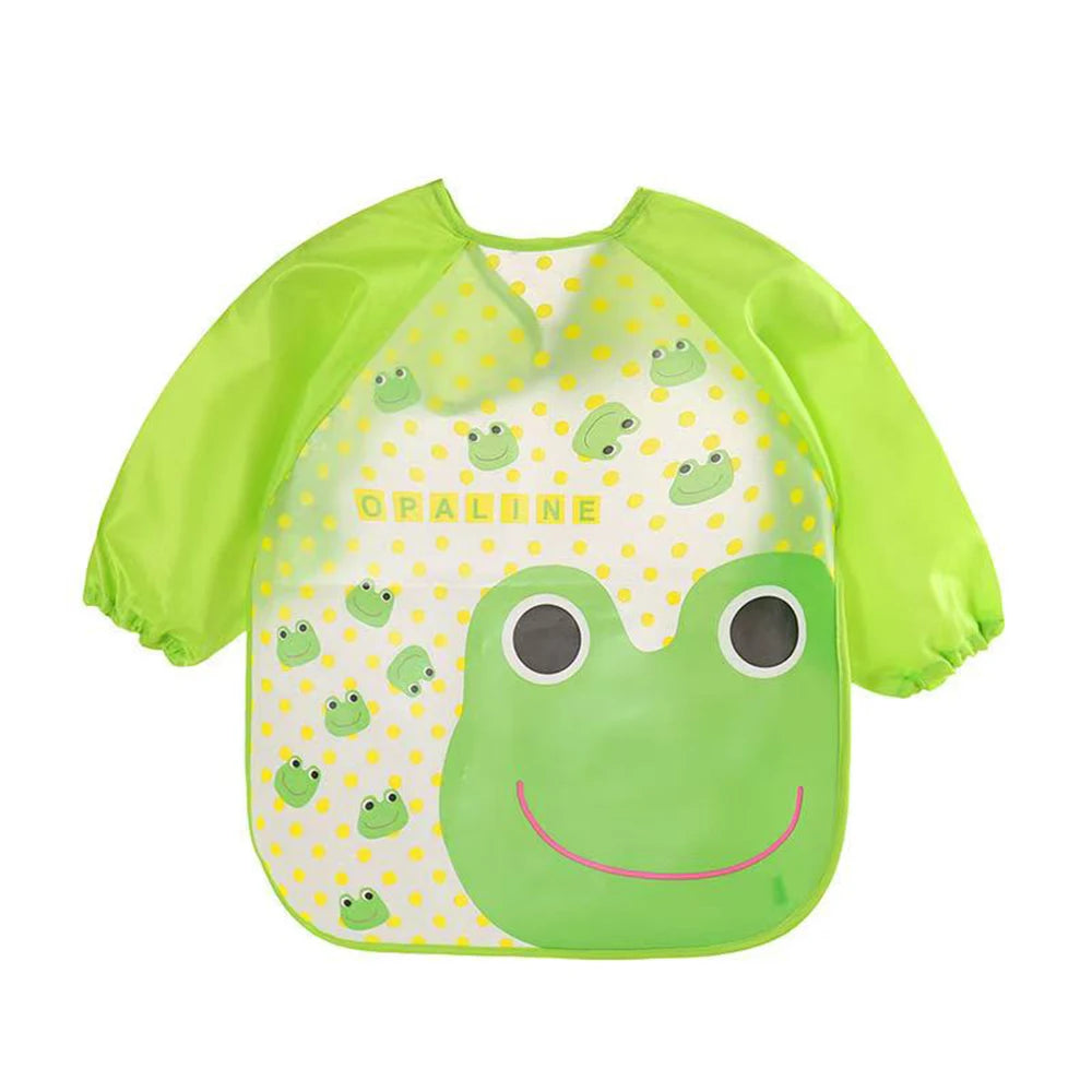 Waterproof Long Sleeve Bib Coat PEVA 1-3Y