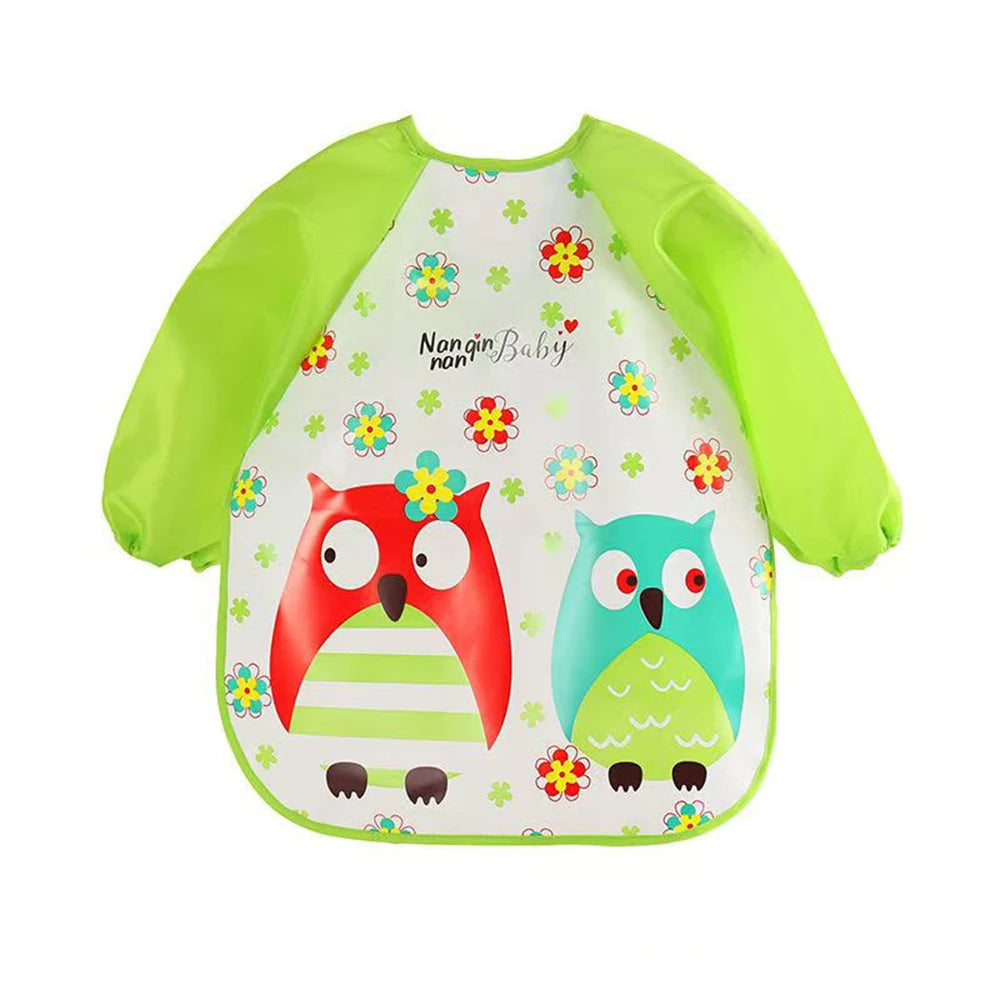 Waterproof Long Sleeve Bib Coat PEVA 1-3Y