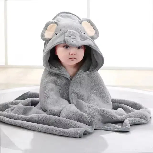 Hooded Bath Towel Blanket Cotton Bamboo KidsHooded Bath Towel Blanket Cotton Bamboo Kids