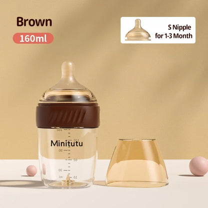 Glass Bottle Anti-Colic BPA-Free 80-240ml – high borosilicate glass