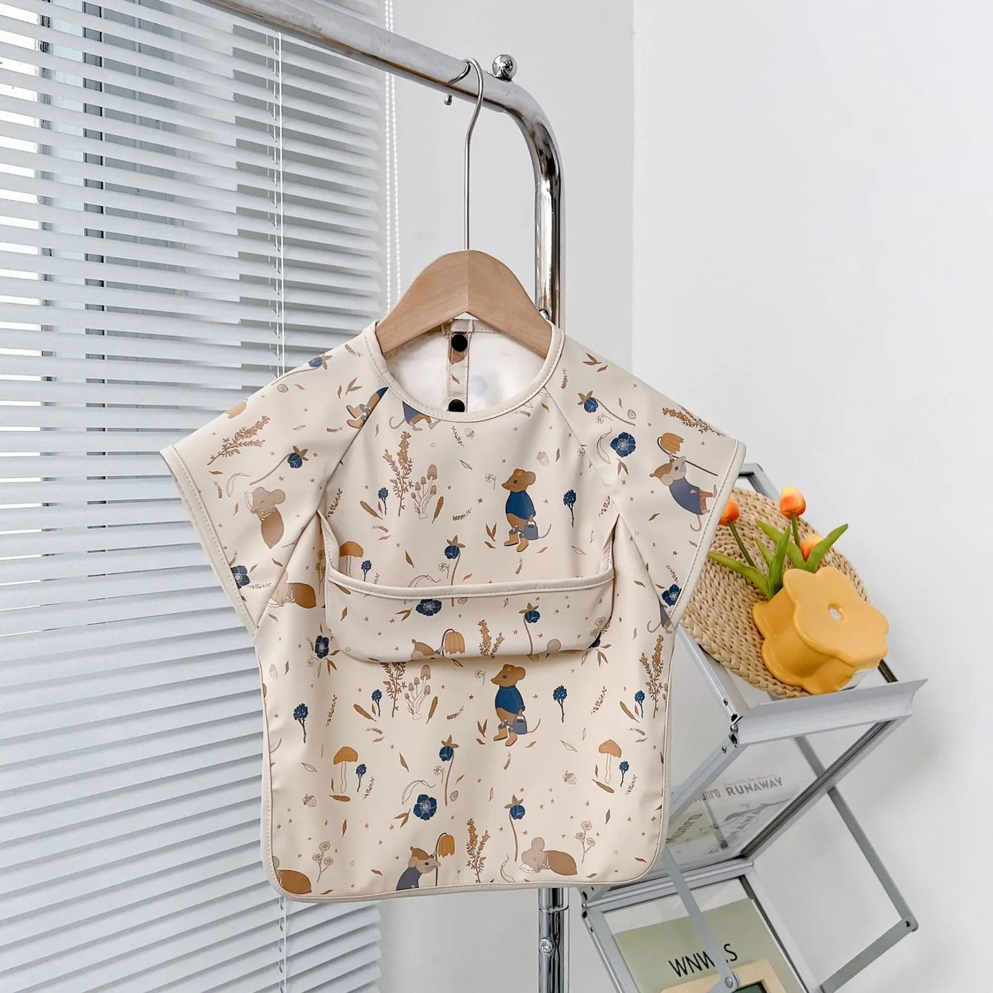 Waterproof Short Sleeve Animal Bib 1-3Y Kids
