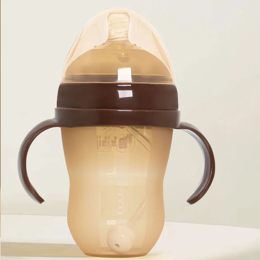 Silicone Bottle with Handle BPA-Free 3 Options – front view