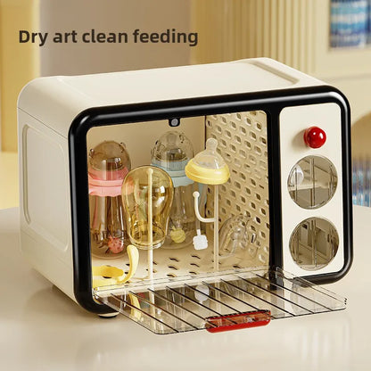 Bottle Storage Cabinet Dustproof 2 Colors – front view