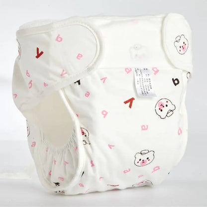Bear Diaper Pants Reusable Cotton 0-12M