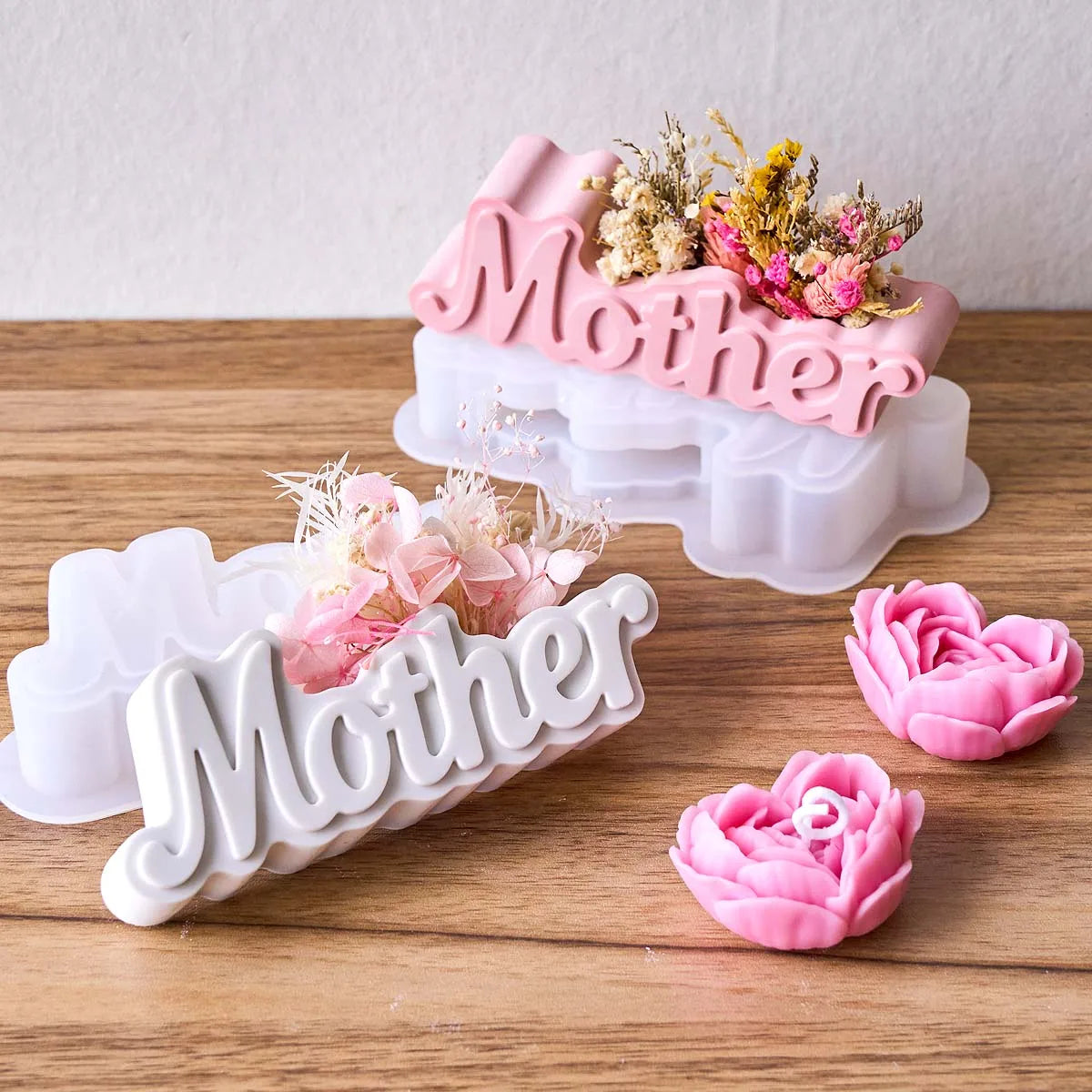 Letter Vase Silicone Mold DIY Resin