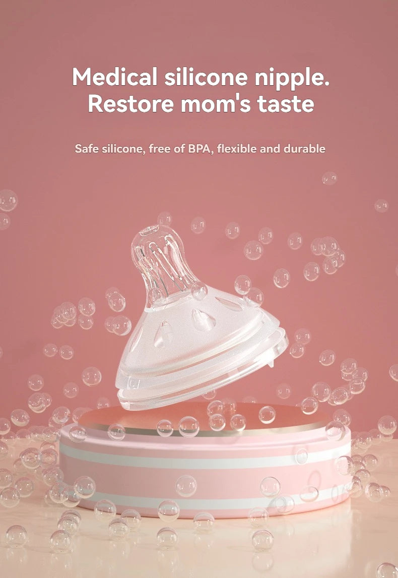 Glass Bottle 150ml Silicone Sleeve Anti-Colic – front view