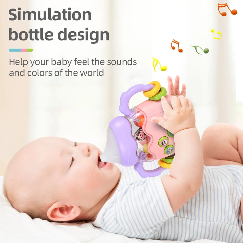 Musical Jigsaw Puzzle Rattle Toy 3 Colors 4-6Y – musical sounds & flashing lights