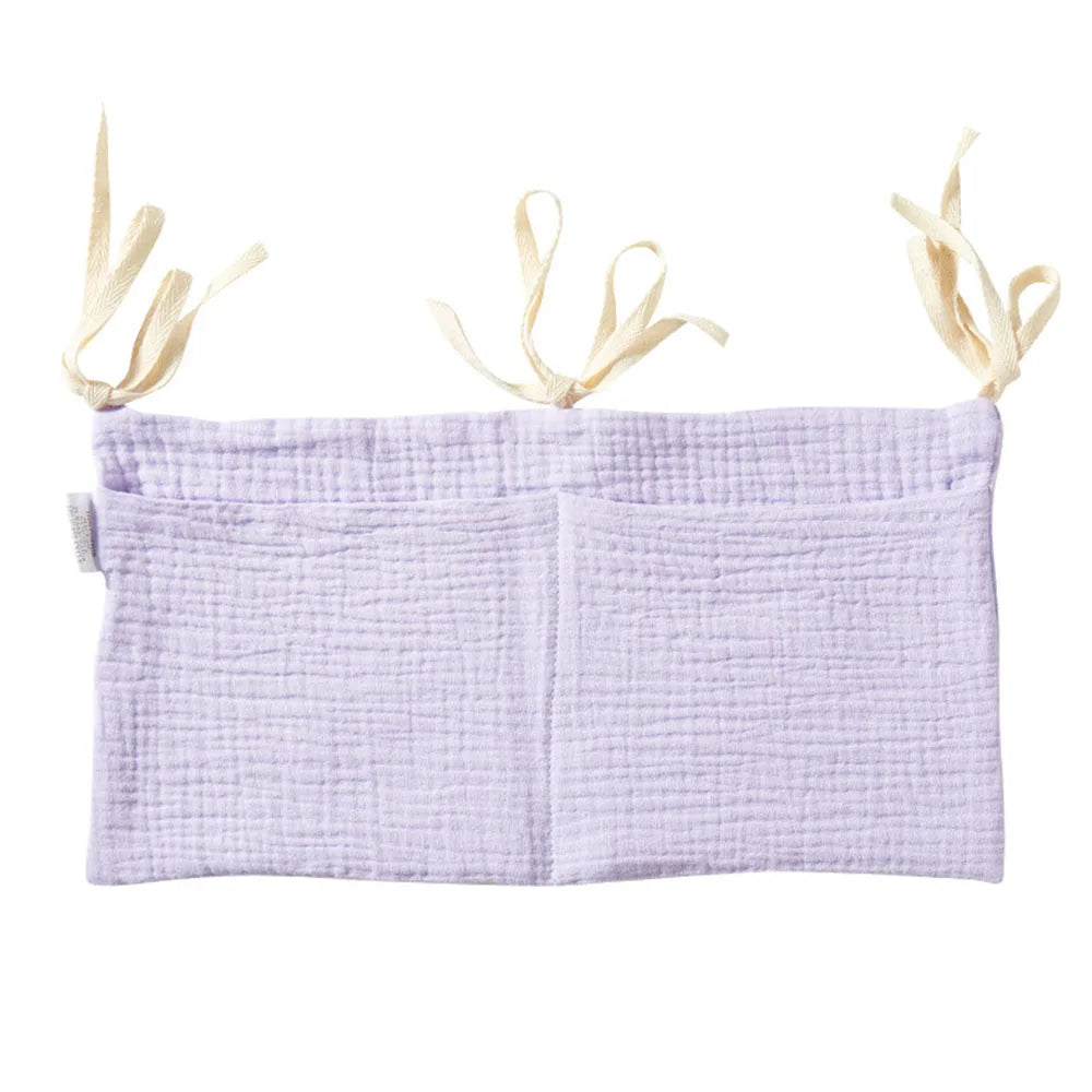 Crib Organizer Hanging Storage Bag 2 Pockets